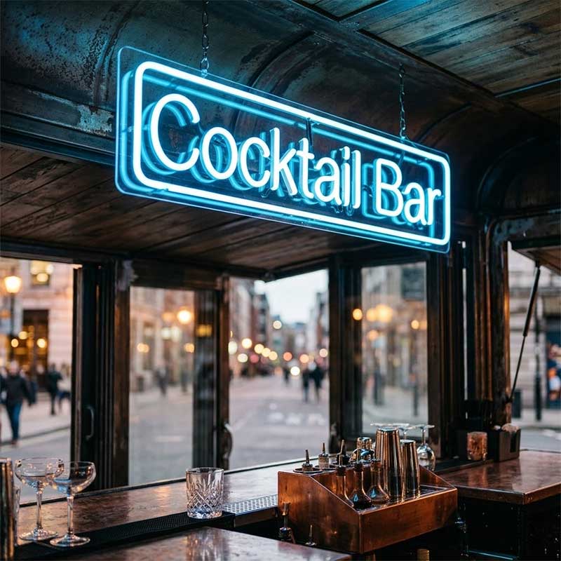 Cocktail Bar Neon Sign – LED Bar 3