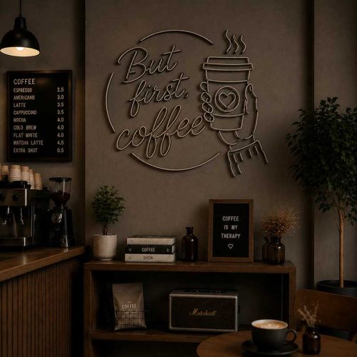 But First Coffee Neon Sign – For Kitchens, Cafés & Home Bars