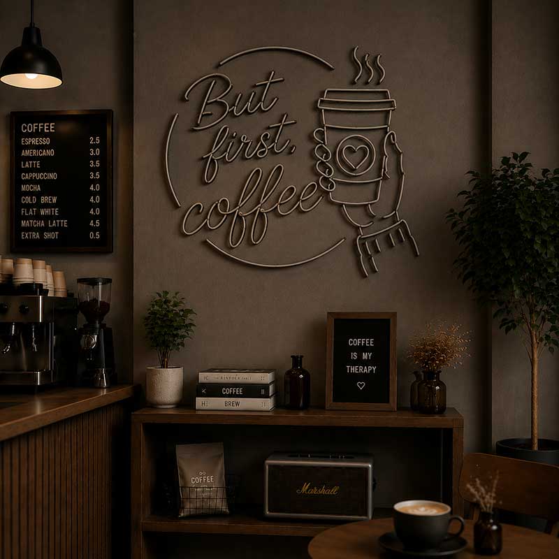 But First Coffee Neon Sign – For Kitchens, Cafés & Home Bars 2