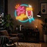 But First Coffee Neon Sign – For Kitchens, Cafés & Home Bars 3