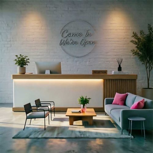 Come In We’re Open Neon Sign – LED Door Light