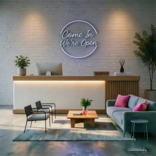 Come In We’re Open Neon Sign – LED Door Light