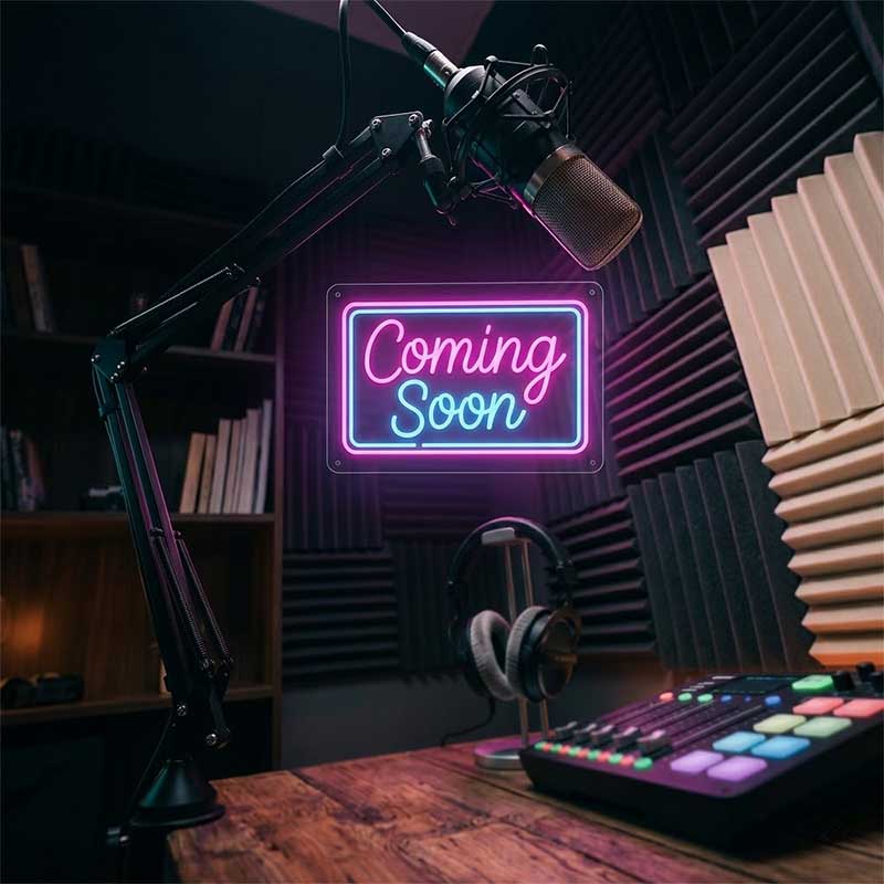 Coming Soon – Podcast Teaser Sign 3