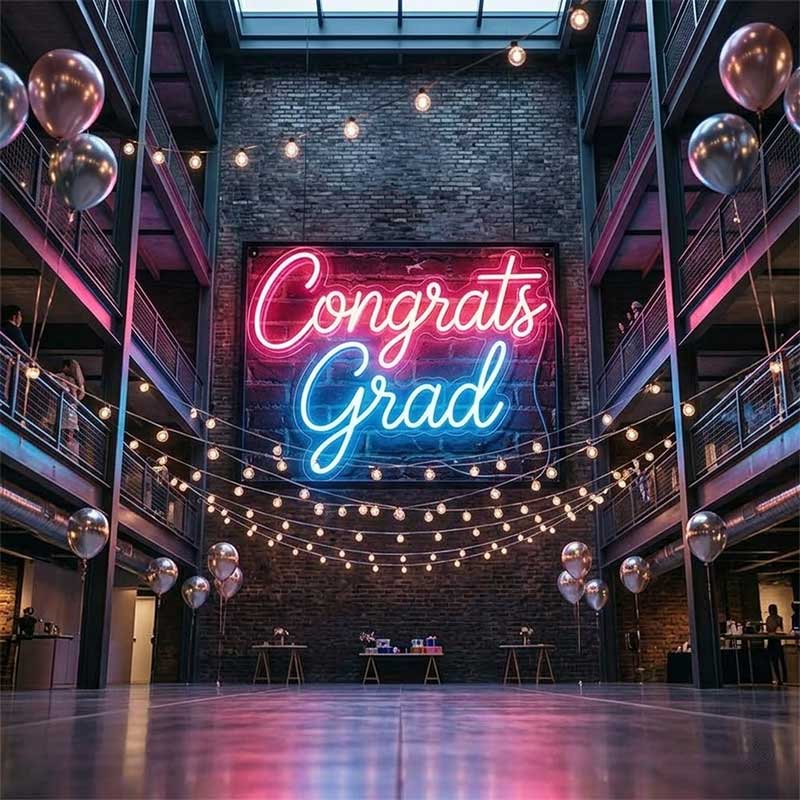 Congrats Grad – Custom LED Neon Sign 3