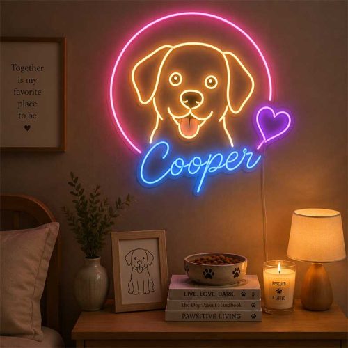 “Cooper Dog” Neon Sign – For Pet Lovers, Dog