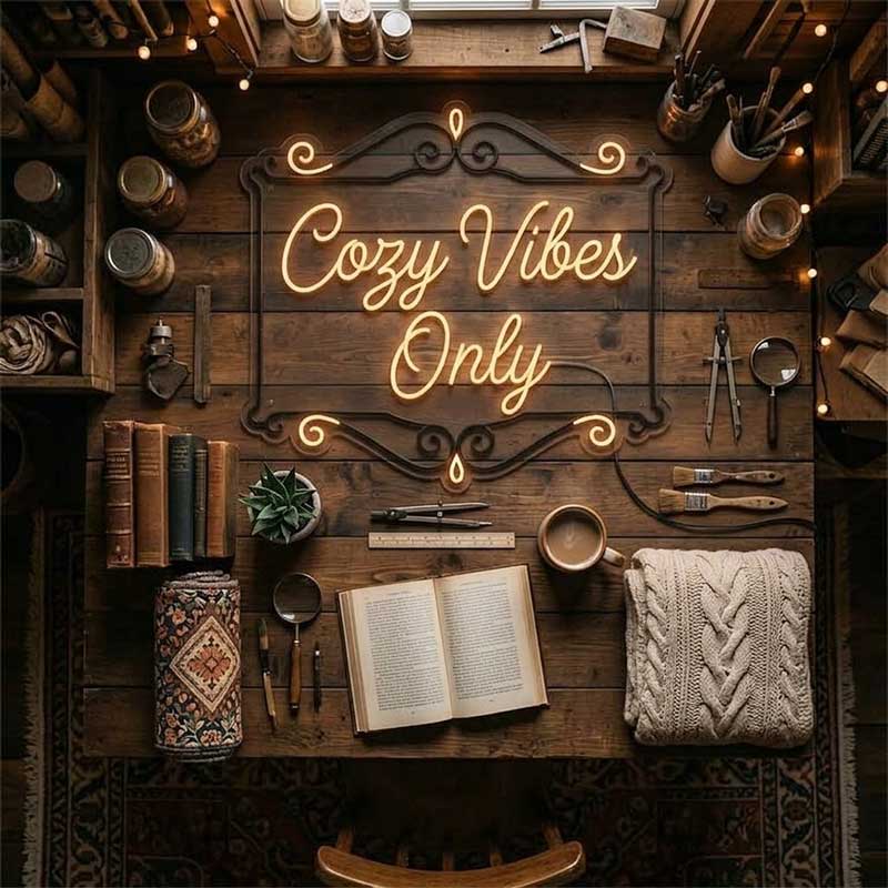 Cozy Vibes Only – Reading Nook & Relaxation Corner 3