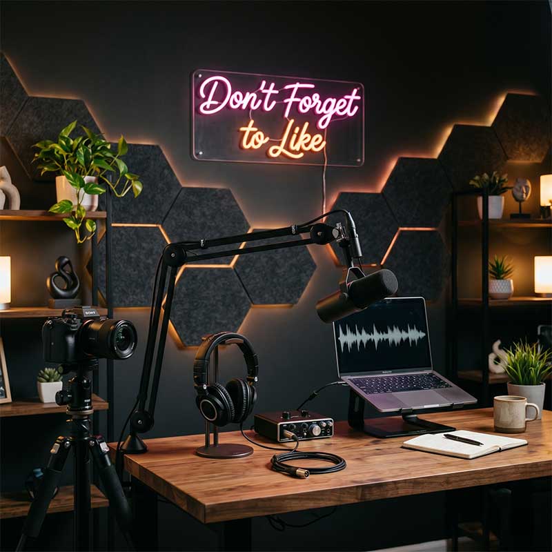 Don’t Forget to Like – YouTube CTA Neon