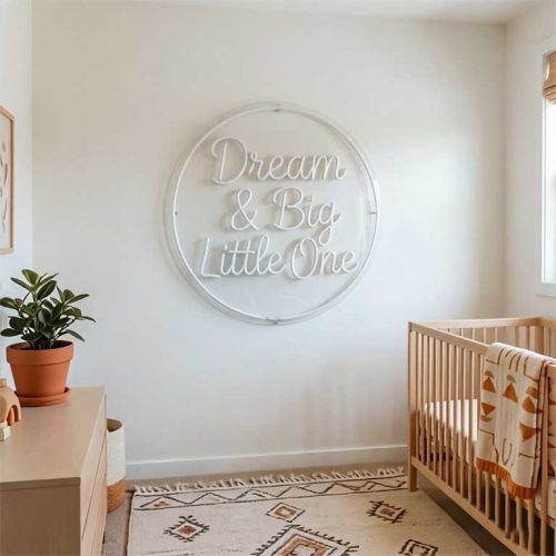 Dream Big Little One – Nursery Wall Decor for New Parents
