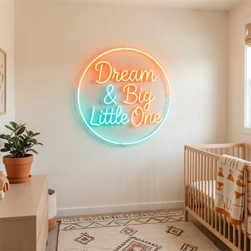 Dream Big Little One – Nursery Wall Decor for New Parents