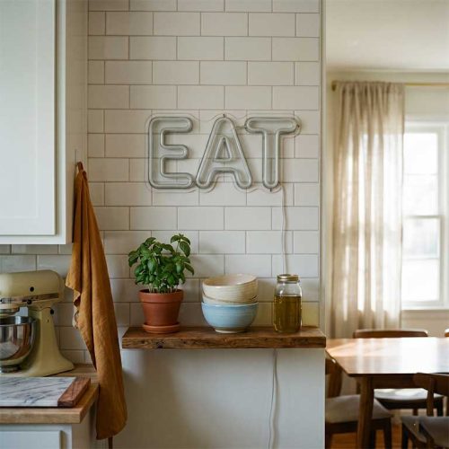 Eat – Kitchen Backsplash Wall for Home Cooks & Food Lovers
