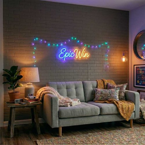 Epic Win – Streaming Victory Backdrop for Gamers