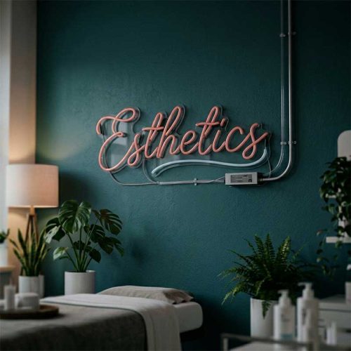 Esthetics Neon Sign – LED Treatment Room Light