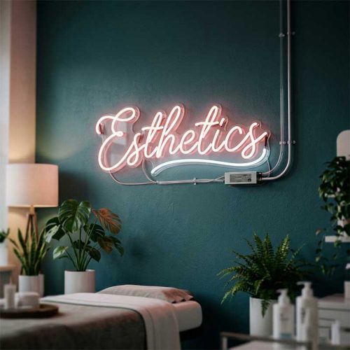 Esthetics Neon Sign – LED Treatment Room Light