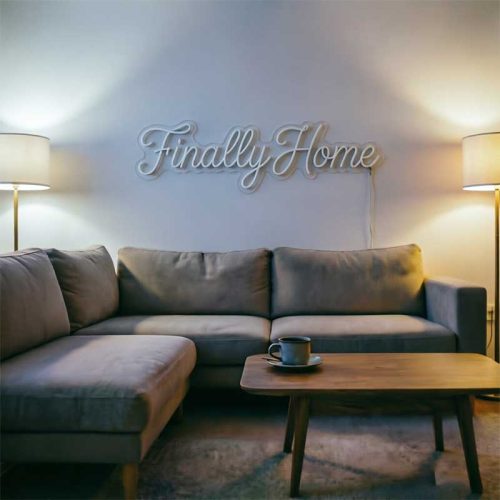 Finally Home – Custom LED Neon Sign