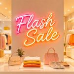 Flash Sale Neon Sign — LED Countdown Light for E-Commer