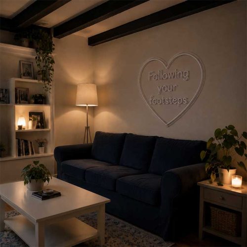 Follow Your Light – Neon Sign for Photography & Vlog Lovers