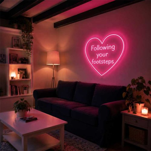 Follow Your Light – Neon Sign for Photography & Vlog Lovers