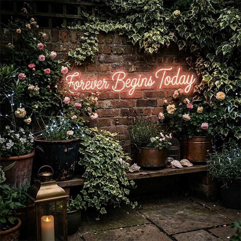 Forever Begins Today – Custom LED Neon Sign for wedding 3