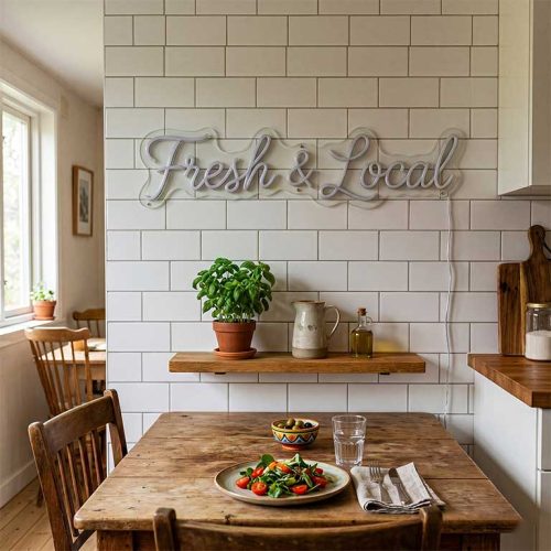 Fresh & Local – Farmhouse Kitchen Wall
