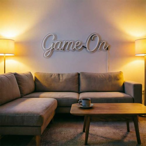 Game On – Custom LED Neon Sign for gaming room or man cave