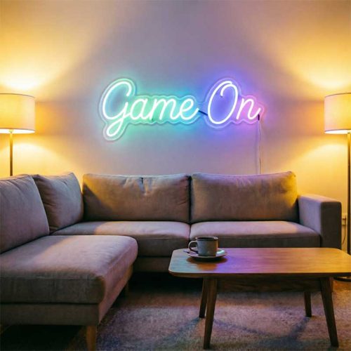 Game On – Custom LED Neon Sign for gaming room or man cave