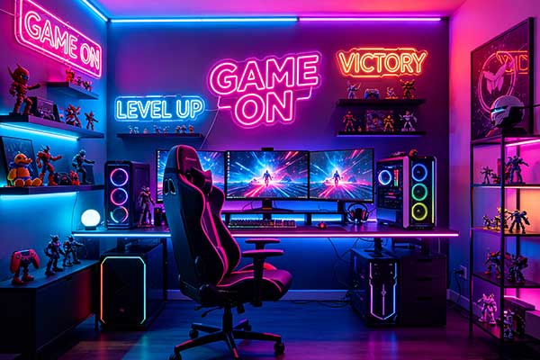 Level Up Your Aesthetic:  Gaming Room Neon Signs