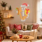 “Gingerbread Joy” Christmas Neon Sign – Festive