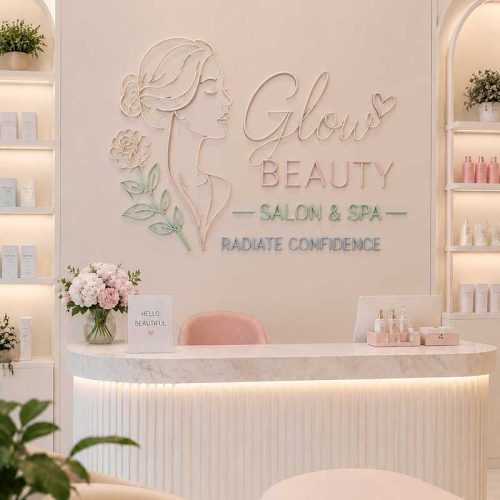 “Glow Beauty” Neon Sign