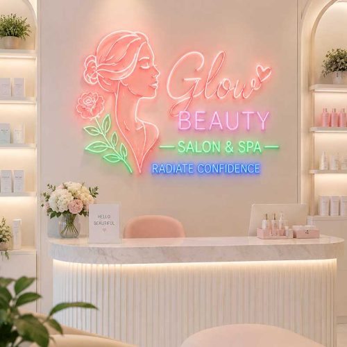 “Glow Beauty” Neon Sign