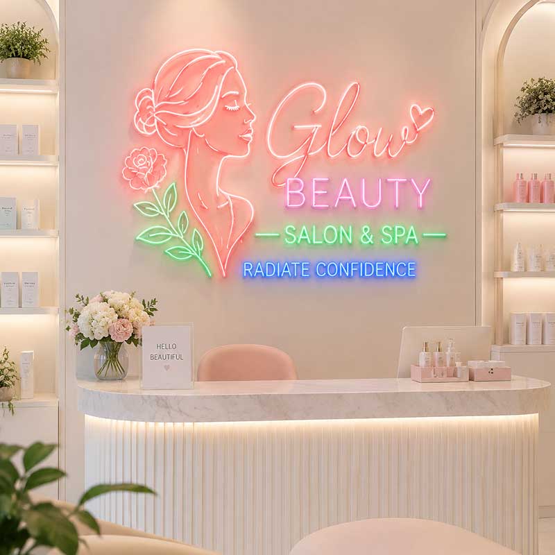 “Glow Beauty” Neon Sign