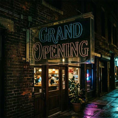 Grand Opening Neon Sign – New Business & Store Launch Light