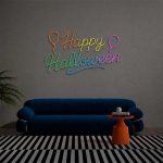 Happy Halloween Neon Sign – Party Backdrop & Custom Gift 2