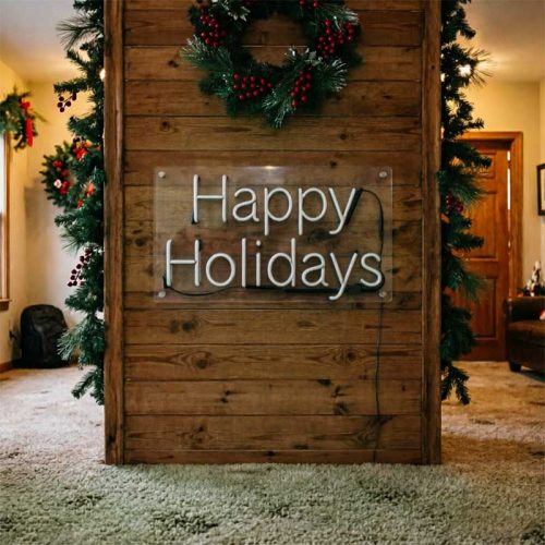 Happy Holidays – Custom LED Neon Sign