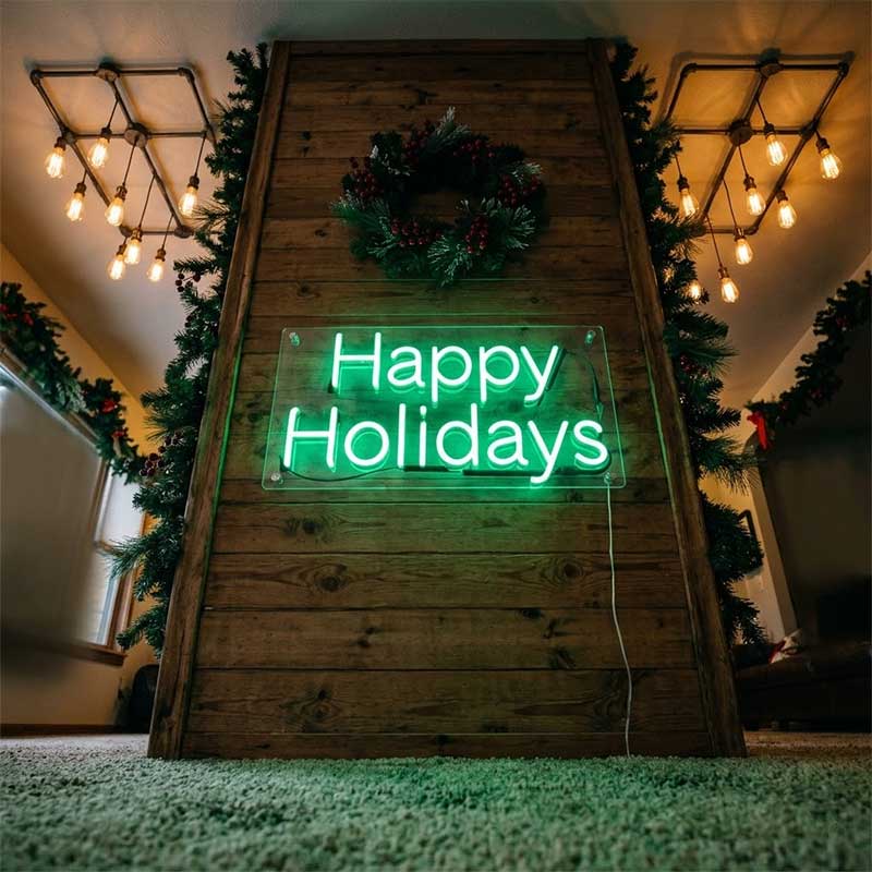 Happy Holidays – Custom LED Neon Sign 3
