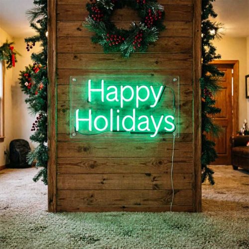 Happy Holidays – Custom LED Neon Sign