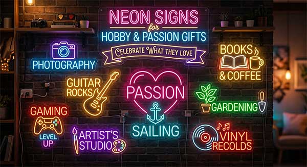Neon Signs for Hobby and Passion Gifts: Celebrate What They Love