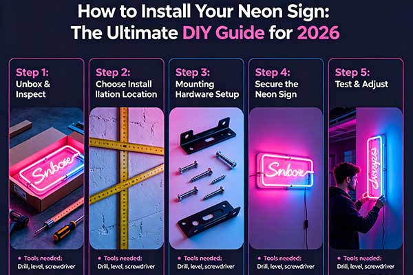 How to Install Your Neon Sign?The Ultimate DIY Guide for 2026