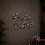 Hustle & Heart Neon Sign – Entrepreneur Light for Startups 2