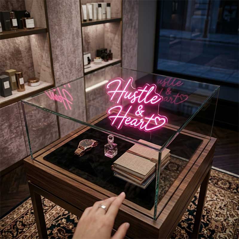 Hustle & Heart Neon Sign – Entrepreneur Light for Startups 3
