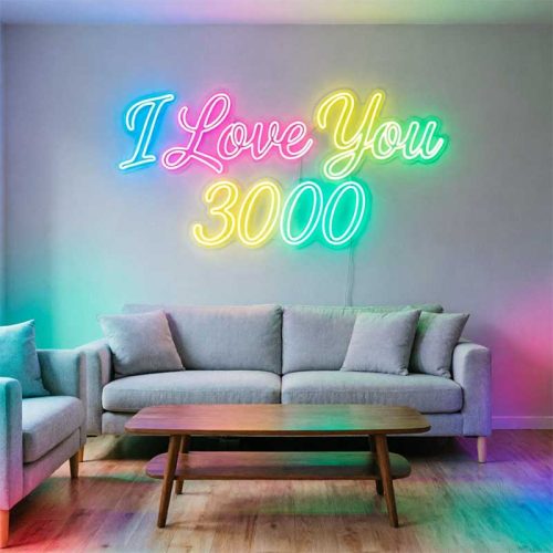 I Love You 3000 – Custom LED Neon Sign