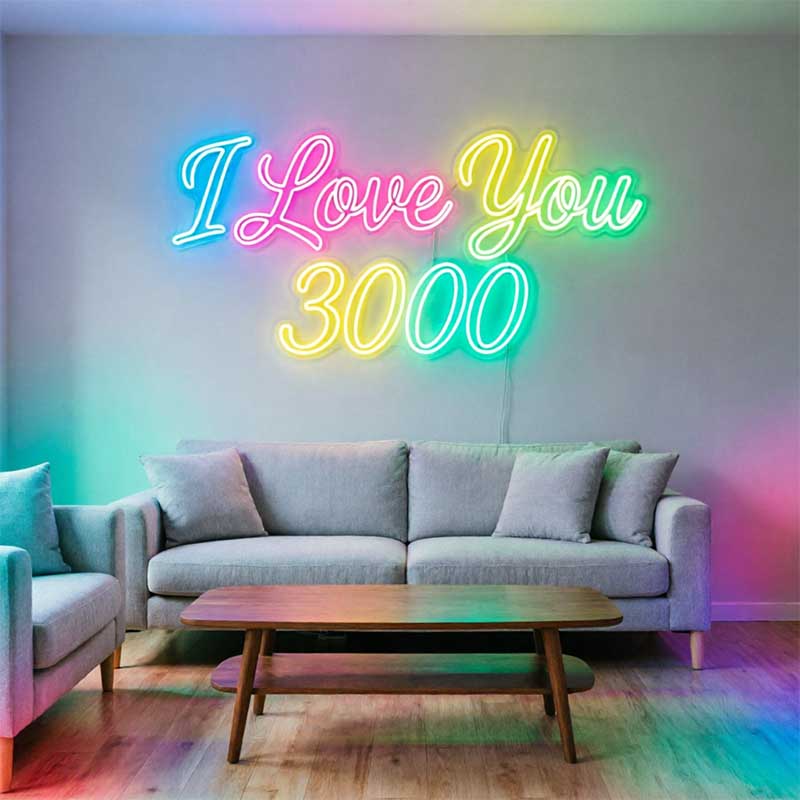 I Love You 3000 – Custom LED Neon Sign