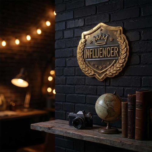 Influencer – Influencer Backdrop Sign for Social Media