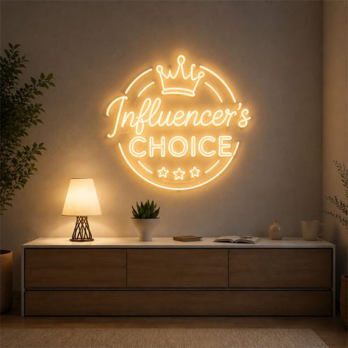 Influencer’s Choice Neon Sign – Soft Glow