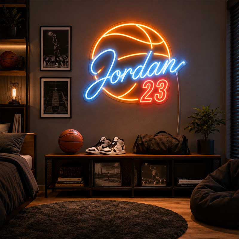 “Jordan 23” Just Because Neon Sign 3