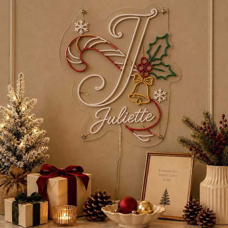 “Juliette” Christmas Neon Sign – Festive 2