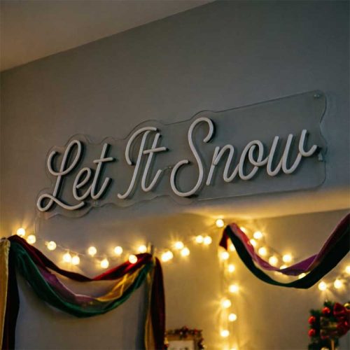Let It Snow – Custom LED Neon Sign