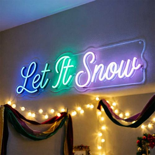 Let It Snow – Custom LED Neon Sign