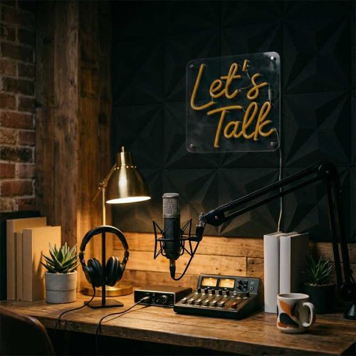 Let’s Talk – Conversation Starter Sign
