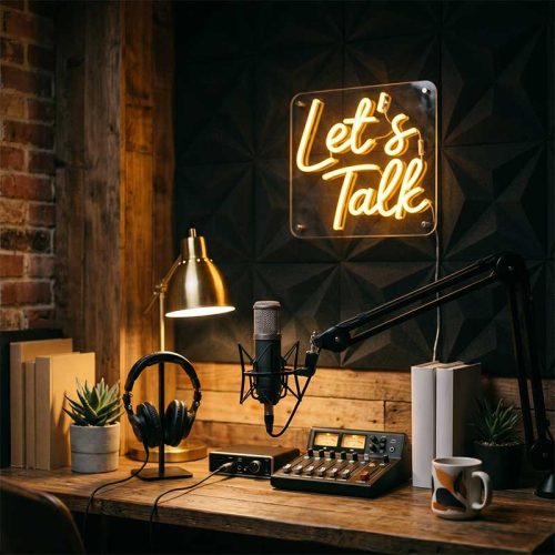 Let’s Talk – Conversation Starter Sign