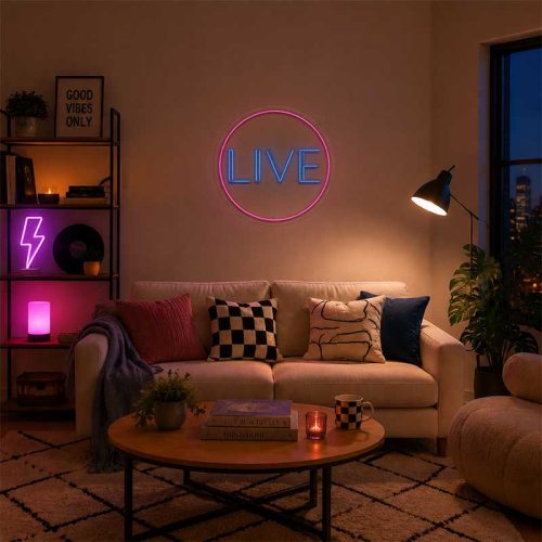 Bring Your Voice to Light – Live Neon Sign